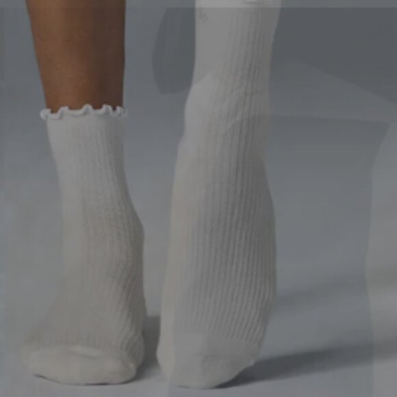 3 Pairs of Alo Lettuce edge Socks White, Yellow, & Pink Size S/M - Picture 8 of 8